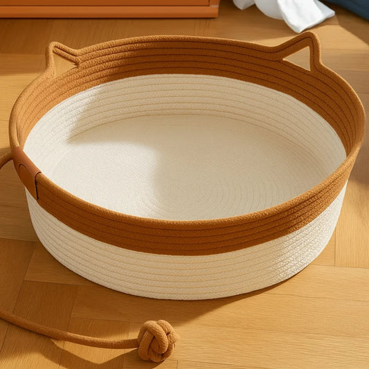 Panier griffoir tressé